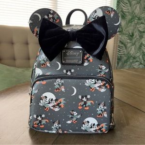 Minnie Mouse Witch Mickey Vampire Disney Loungefly Backpack